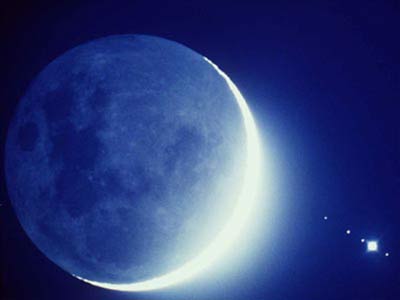 Luna azul en nochevieja